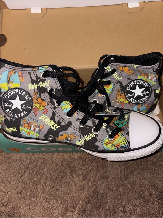 Converse Shoes - Converse Scooby-Doo Graphic High-Top Sneaker in Black and Gray